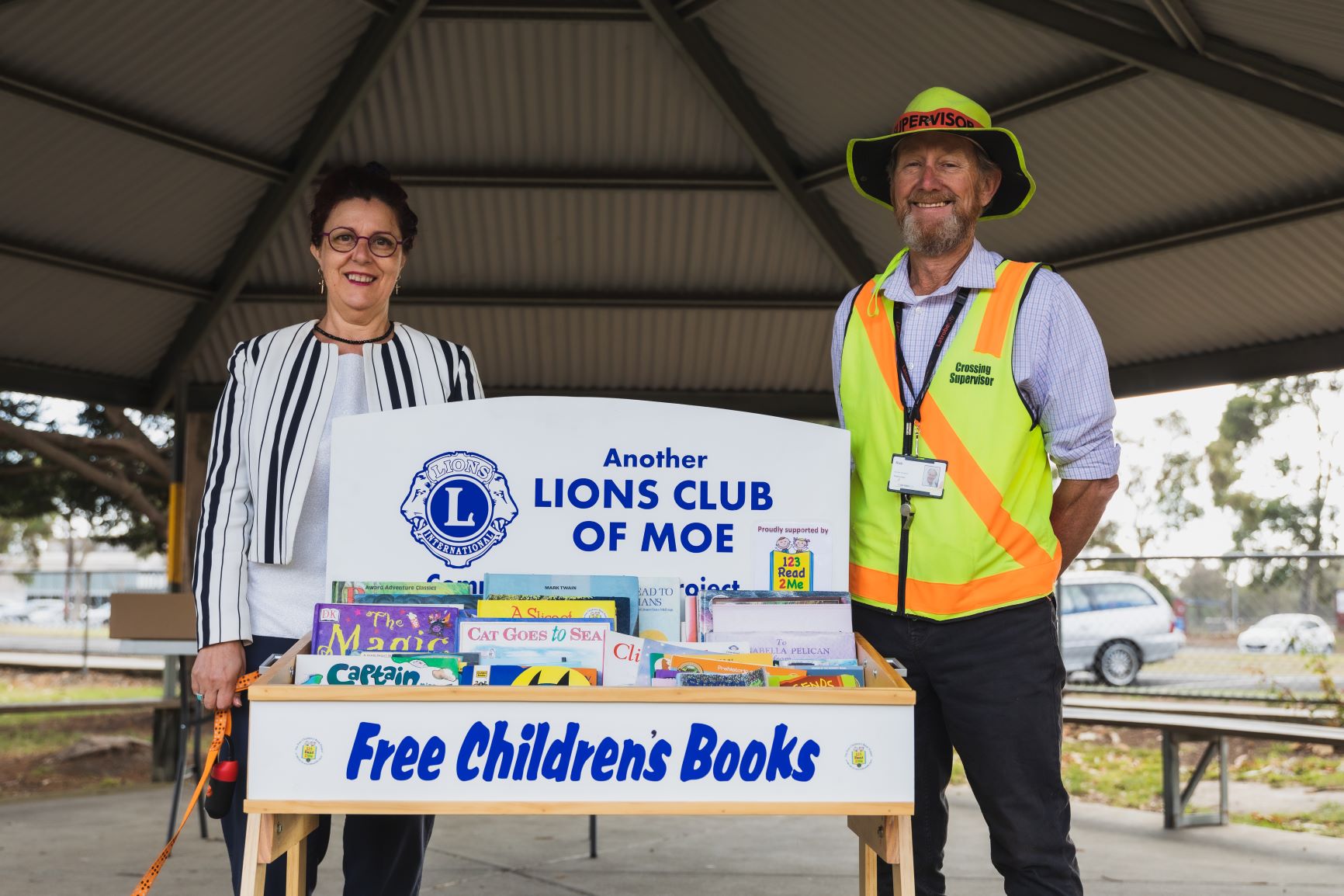 From left Cr Sharon Gibson and Rob Sharrock