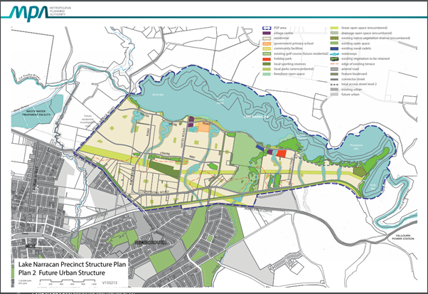 Map of Lake Narracan PSP