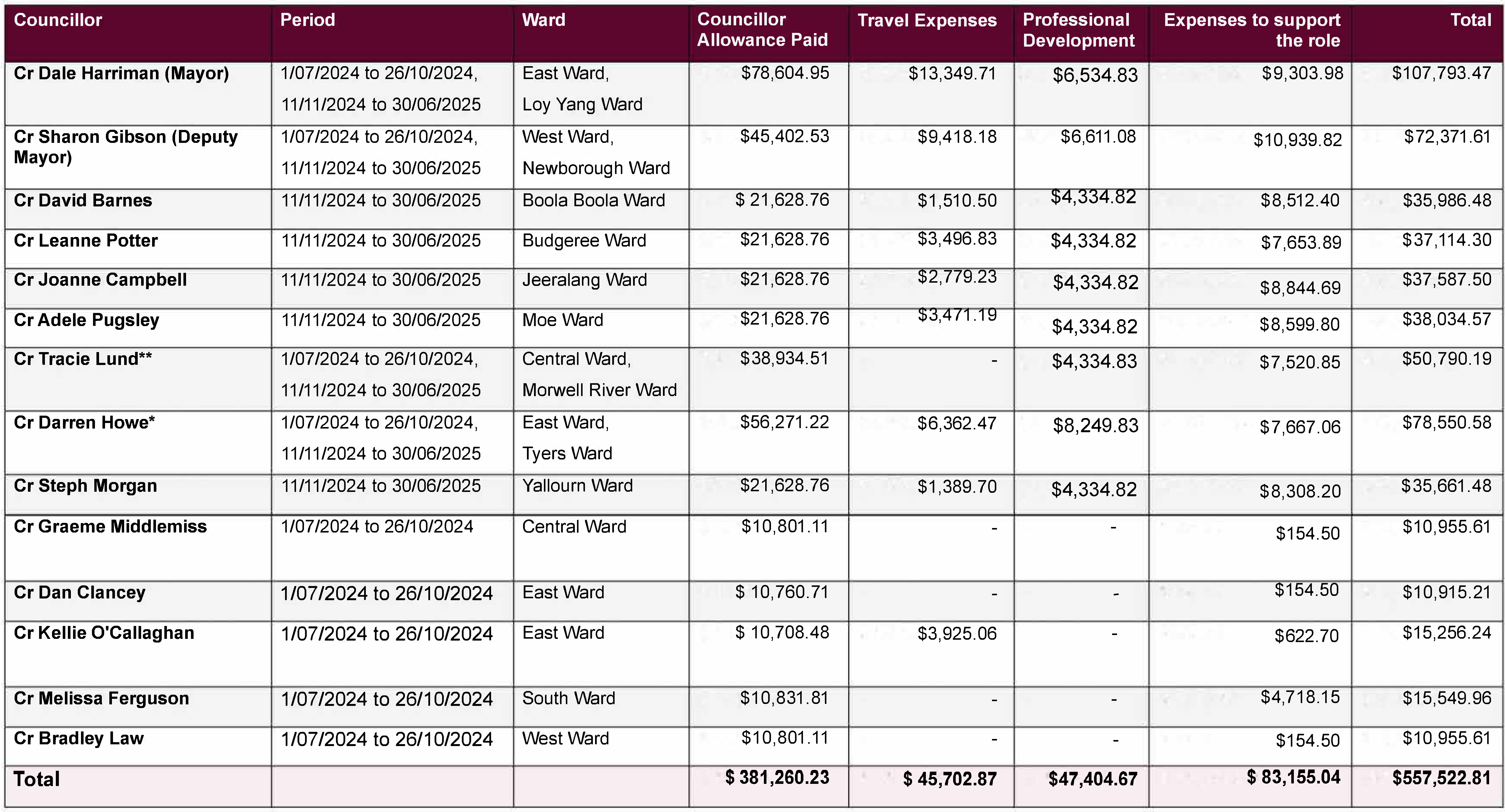 Transparency Hub - Councillor Expenses 
