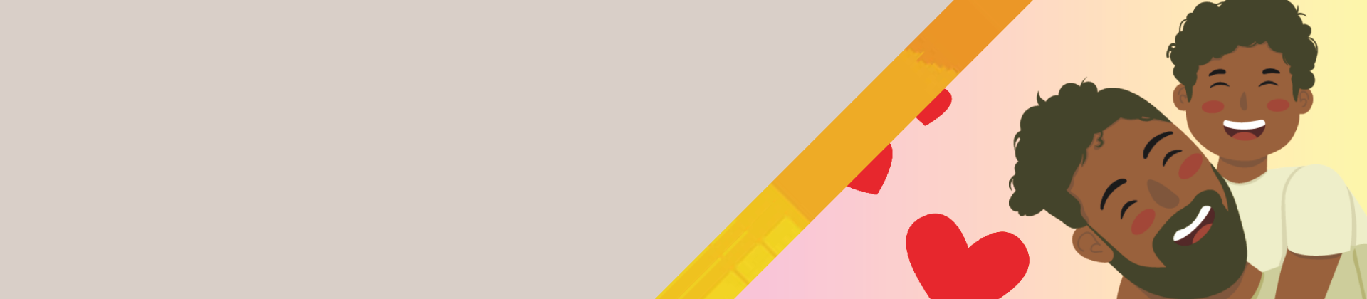 Colourful graphic for love in your language campaign
