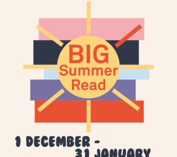 Big Summer Read graphic showing the dates of the reading program 1 December to 31 January