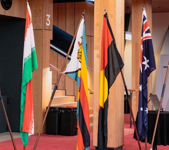 Flags at Citizenship Ceremony 