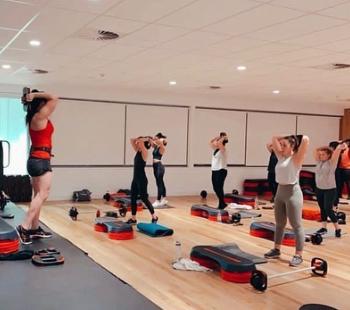 Group gym class