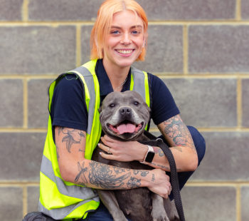 Elise and Dog 