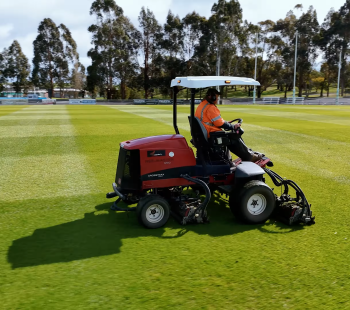 mowing