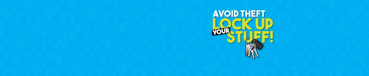 Lock up your stuff Banner 