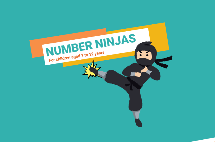 Number Ninjas graphic for children's maths program
