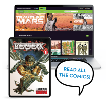 Graphic image showing a computer screen filled with comics