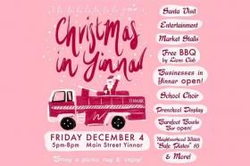 Christmas in Yinnar event and market with lots of family fun and entertainment