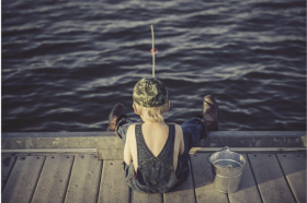 Family fishing day