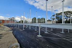 Image of construction for Traralgon Flood Recovery Stage 1 at Traralgon Recreation Reserve